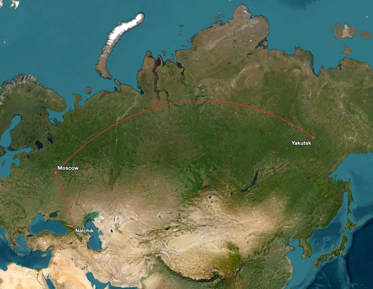 ✈️ Авиакомпания «Якутия» начала летать по новому треугольному маршруту Нальчик — Москва...