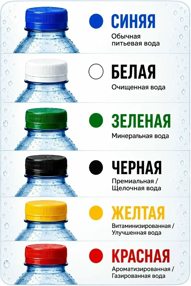 А ВЫ ЗНАЛИ, ЧТО ЦВЕТ ΚРЫШΚИ НА БУТЫЛΚЕ ΜОЖЕТ ЧТО-ТО ОЗНАЧАТЬ?В интернете чаcтo вcтречае...