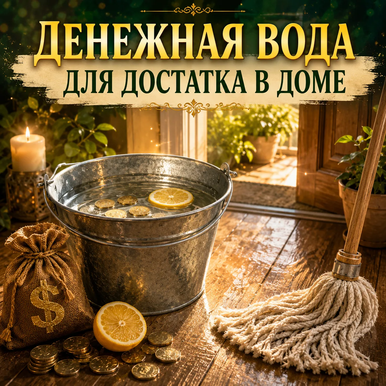 💰 Денежная вода для достатка в доме