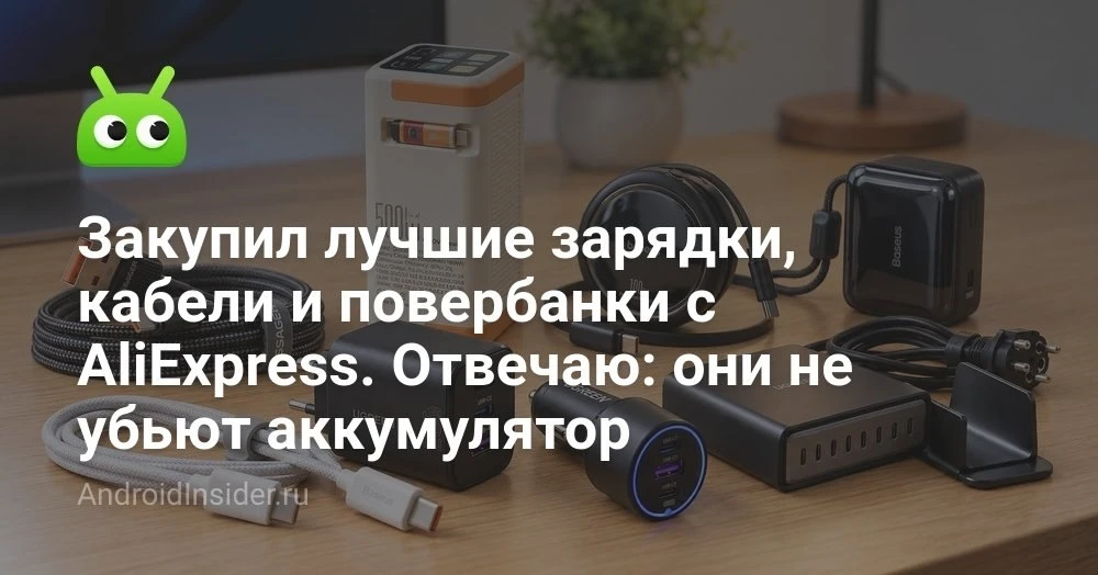 Лучшие зарядки и повербанки с AliExpress для смартфона и не только