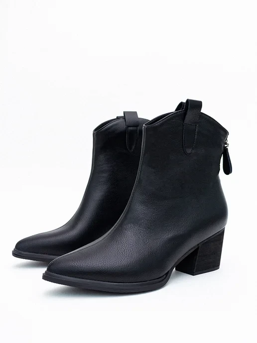 📉 1091₽ 3200₽ 🛍 Ботинки Казаки демисезонные на каблуке / ModeRum