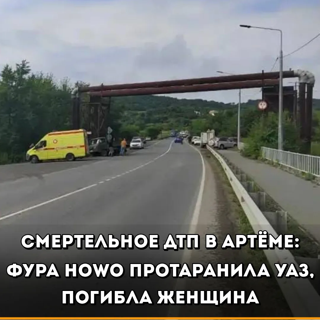В городе Артёме на улице Центральной, в районе дома №1/1, большегрузный автомобиль Howo столкнулся с