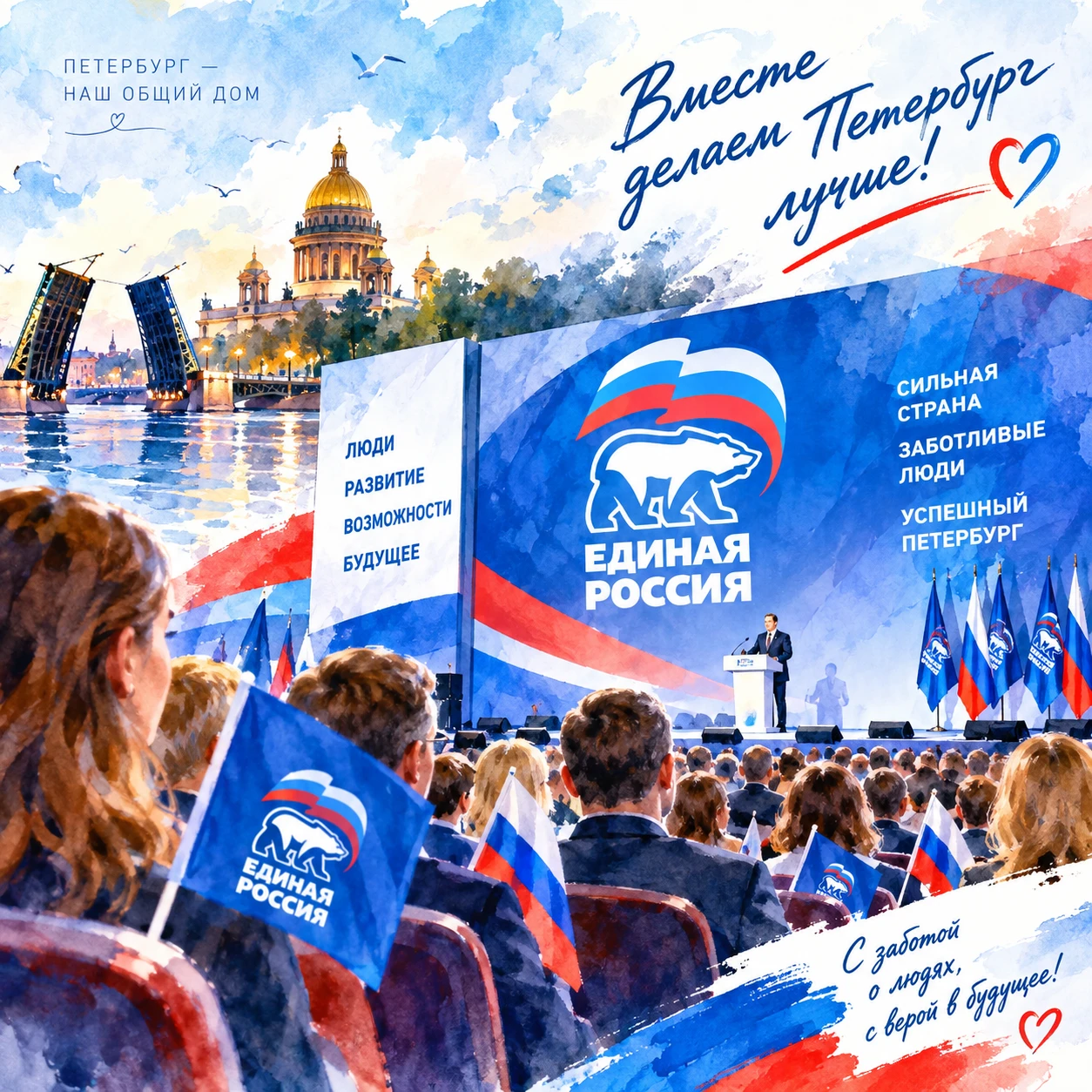 🏛 В Петербурге прошёл съезд первичных отделений «Единой России»