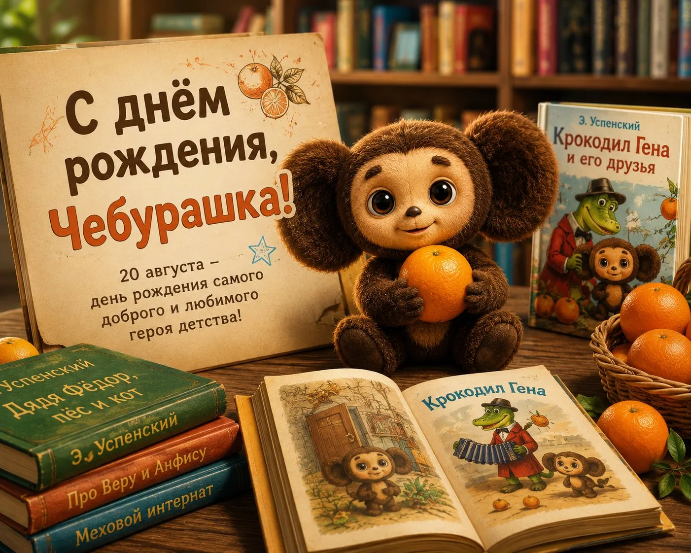 🍊 С днём рождения, Чебурашка!