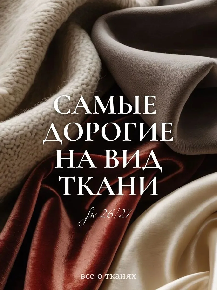 👠5 тканей, которые выглядят дорого!