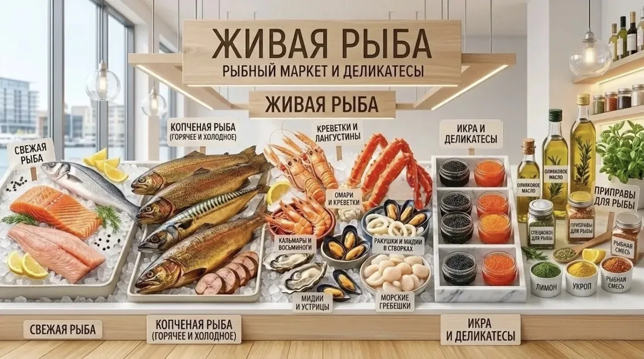Морской улов, натуральное копчение и деликатесы — всё в одном месте, чтобы ваш обед или...