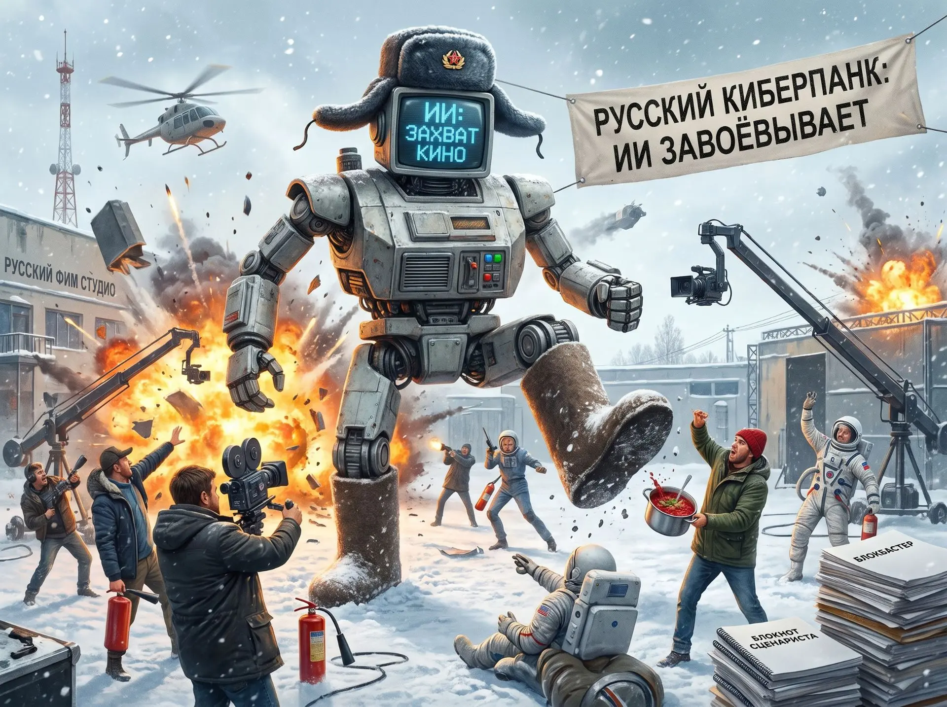 Как искусственный интеллект завоёвывает российское кино: между блокбастером и блокнотом...