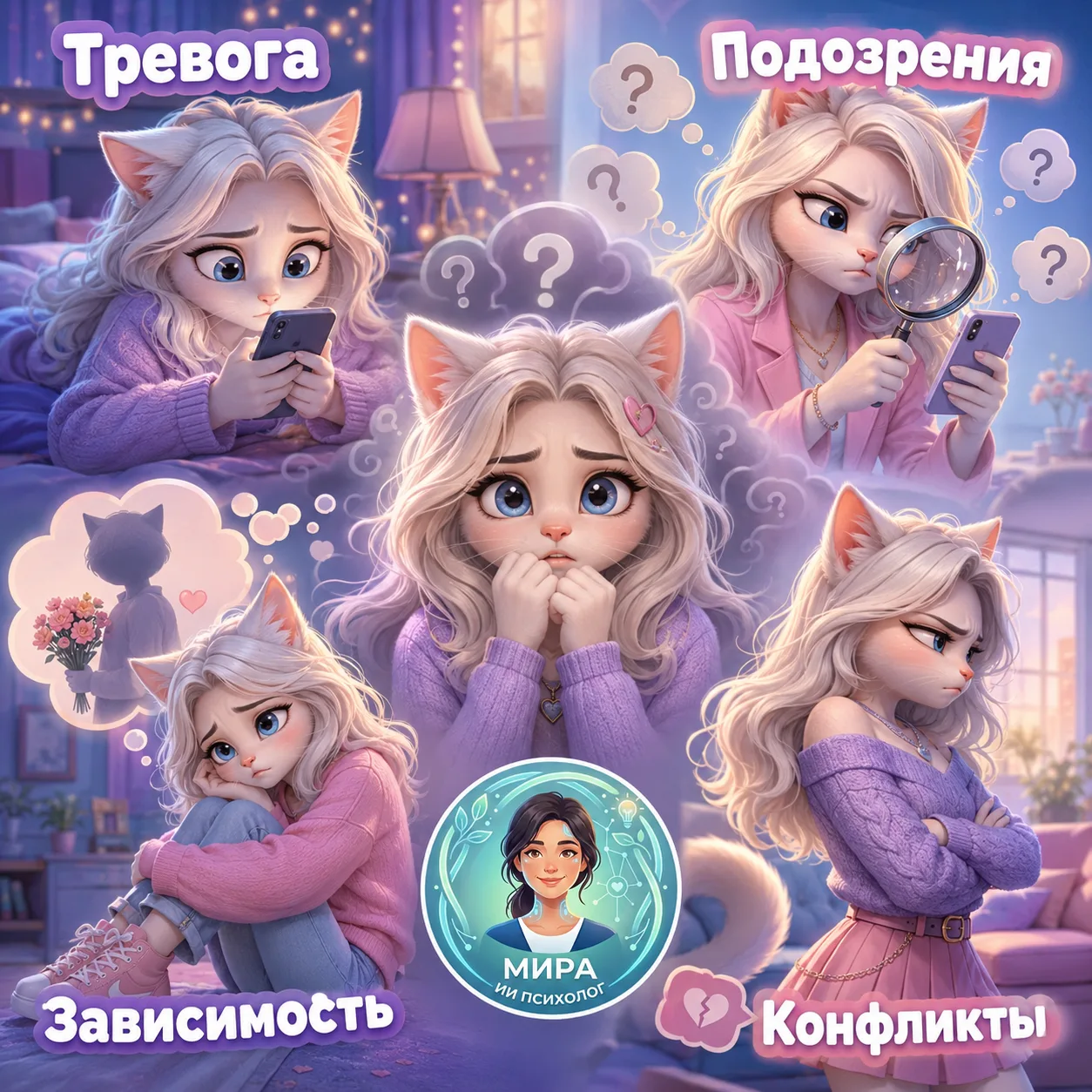 💭 Почему вы постоянно сомневаетесь в чувствах партнера? ✨

Партнер говорит, что любит вас, но вы вс