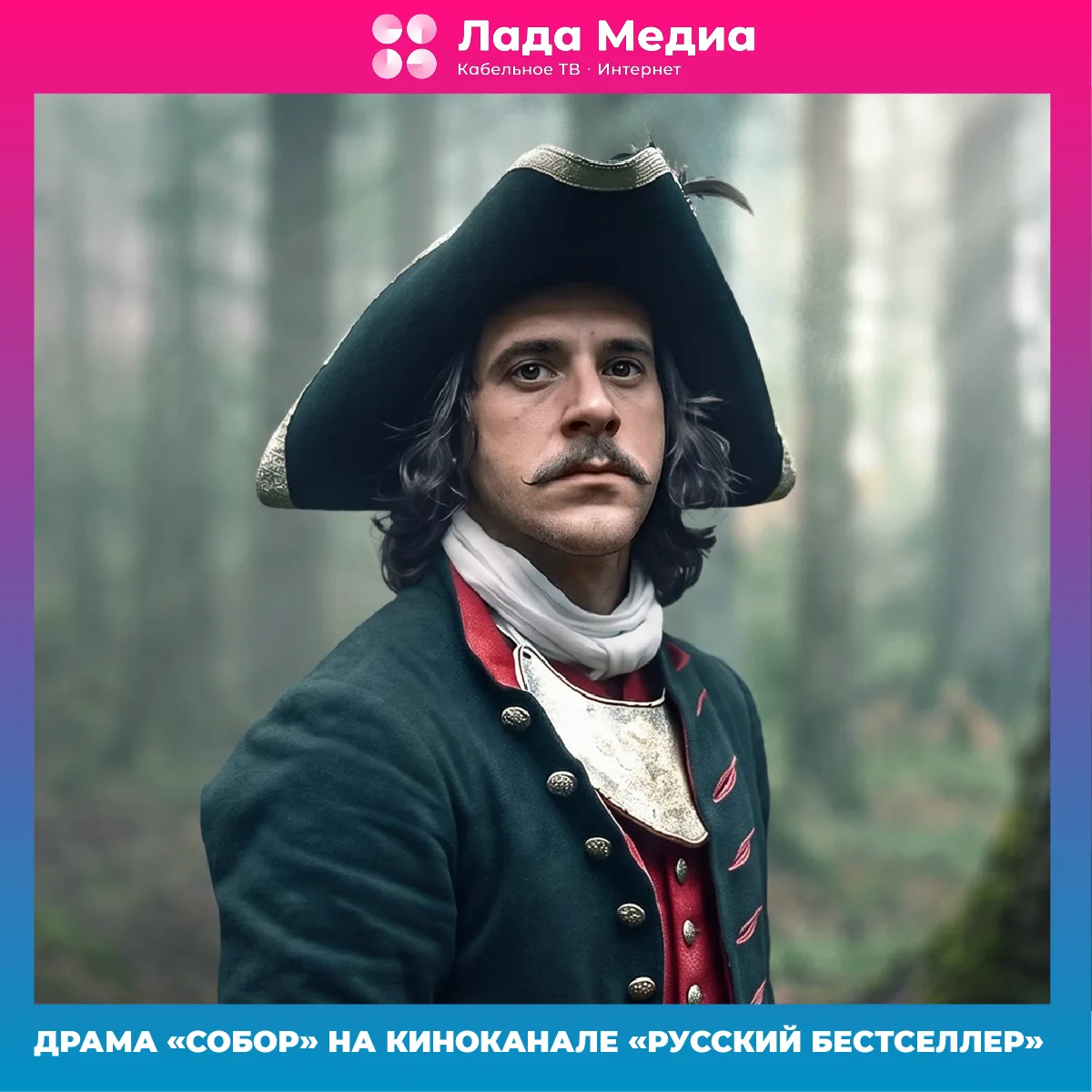 ⚡️ Историческая драма «Собор» впервые на киноканале «Русский Бестселлер»