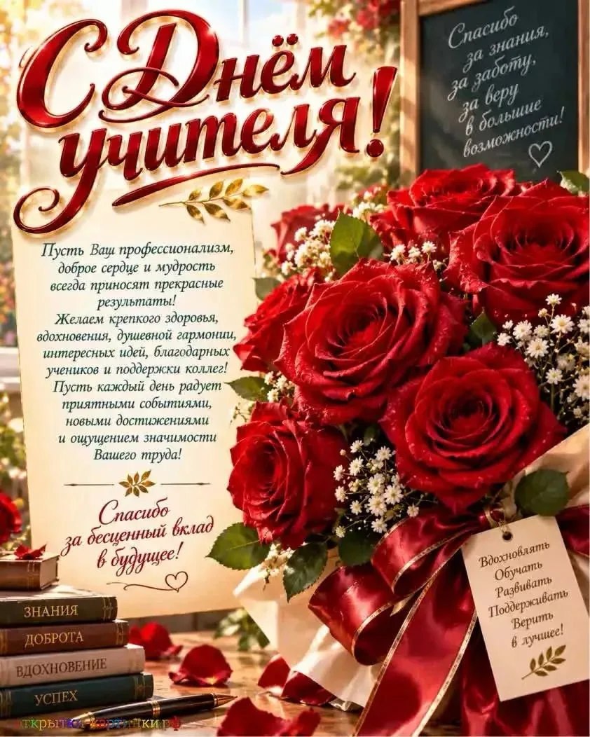 С Днём учителя, дорогая Школа №9! 🍁🍎✨