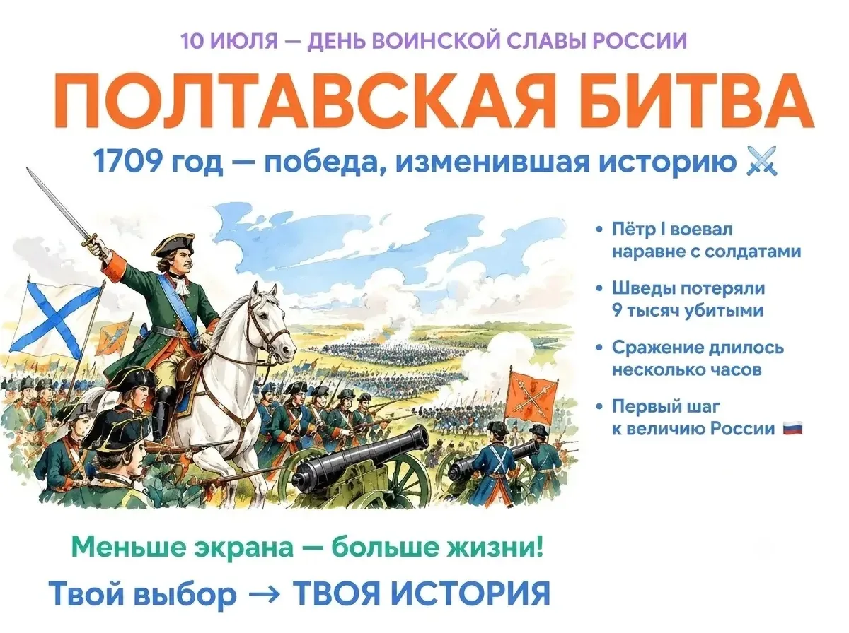 Эту битву называют «матерью Полтавской победы». А сам Пётр I считал её «первым шагом к величию Росси