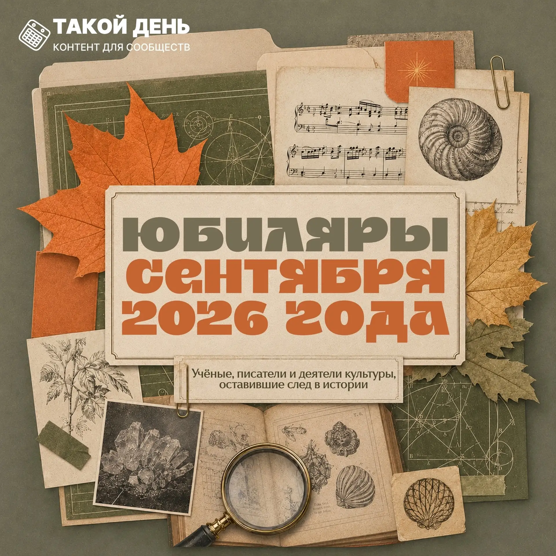 Юбиляры сентября 2026