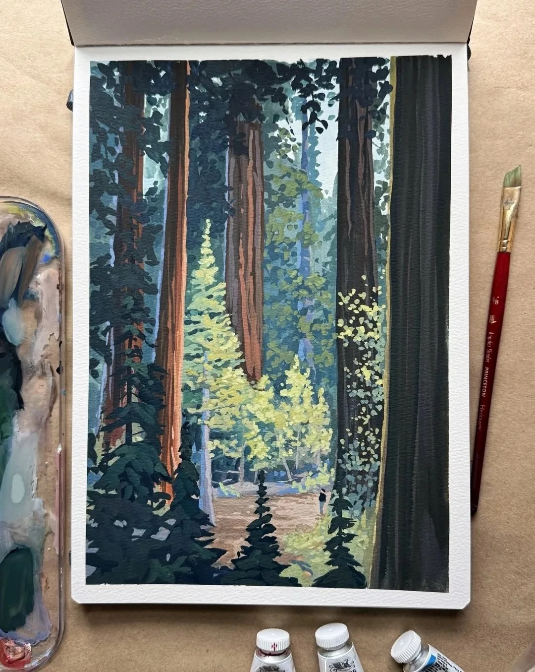 Гуашь, лес, солнечный день, деревья

🎨 Давай рисовать
🐱 Пушистики проказники