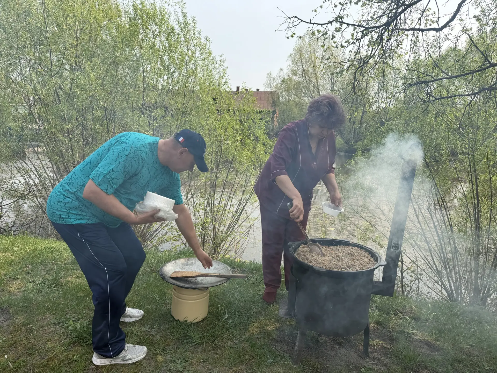 🔥 Готовили фронтовую кашу на костре к 9 Мая!