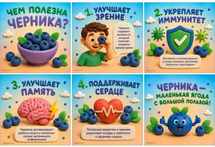 Черника — маленькая ягода с большим набором полезных веществ 🫐