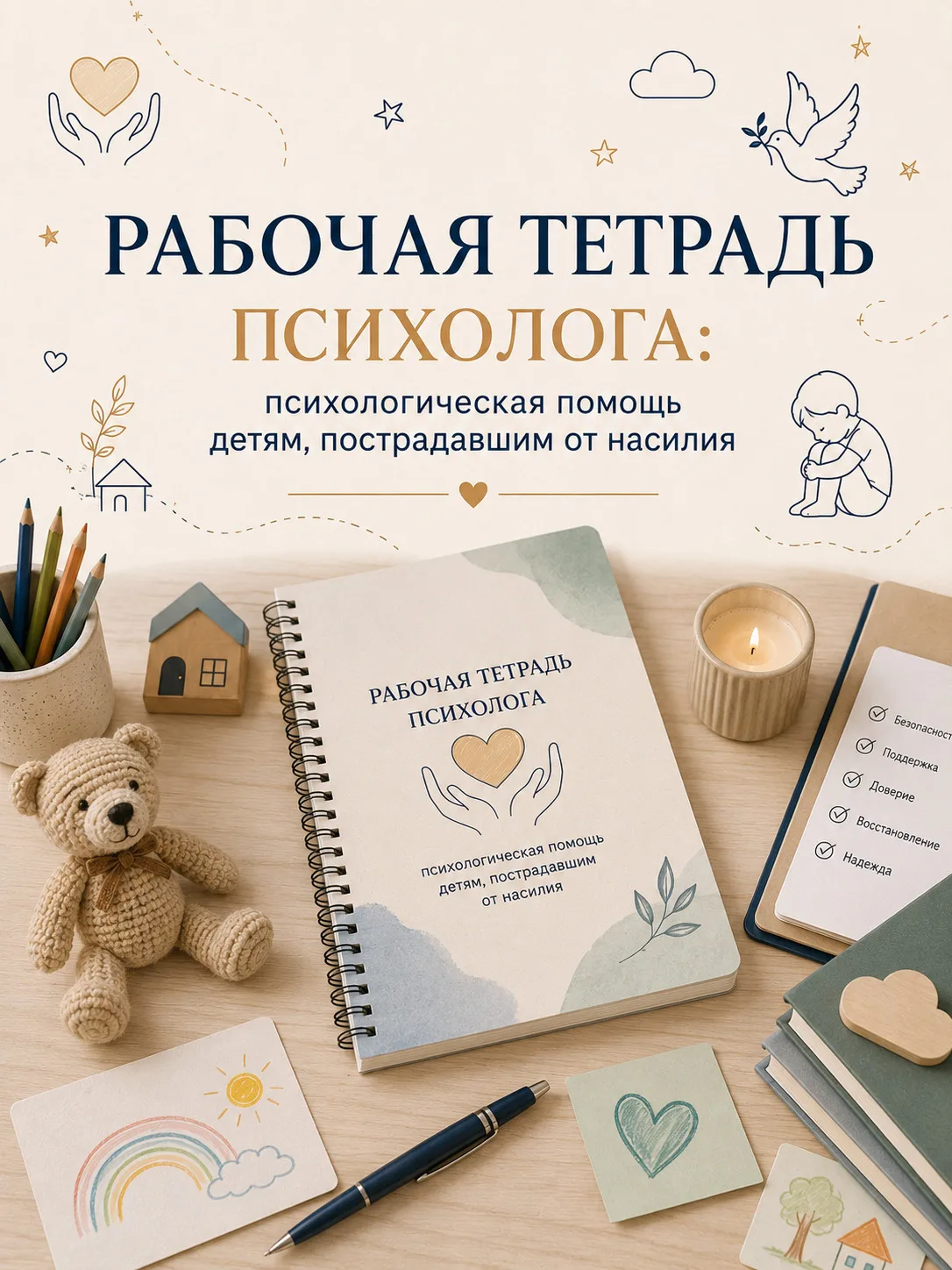 Рабочая тетрадь психолога: психологическая помощь детям, пострадавшим от насилия. Метод...