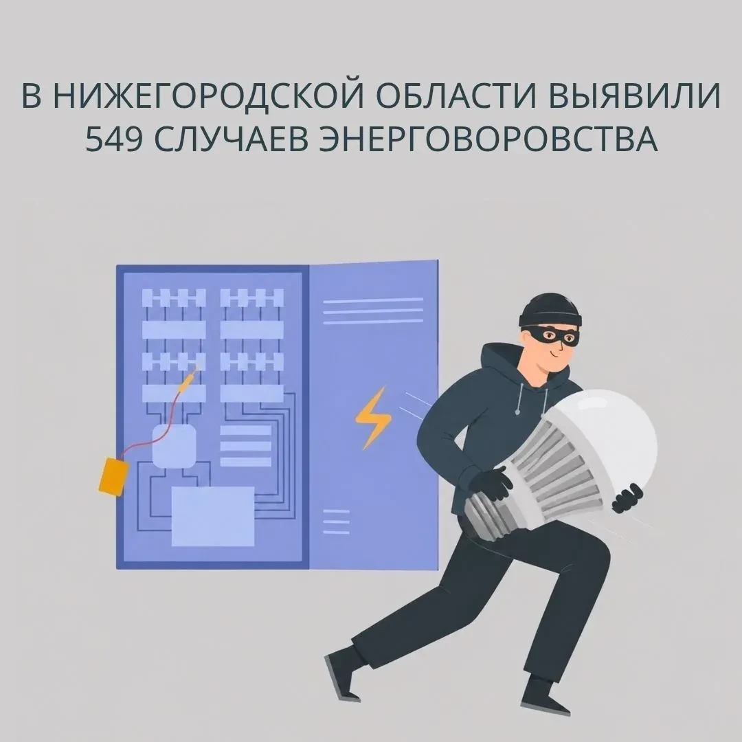 ⚡С 2025 по 2026 год энергетики выявили 549 случаев хищения электроэнергии на общую сумму 20 млн рубл