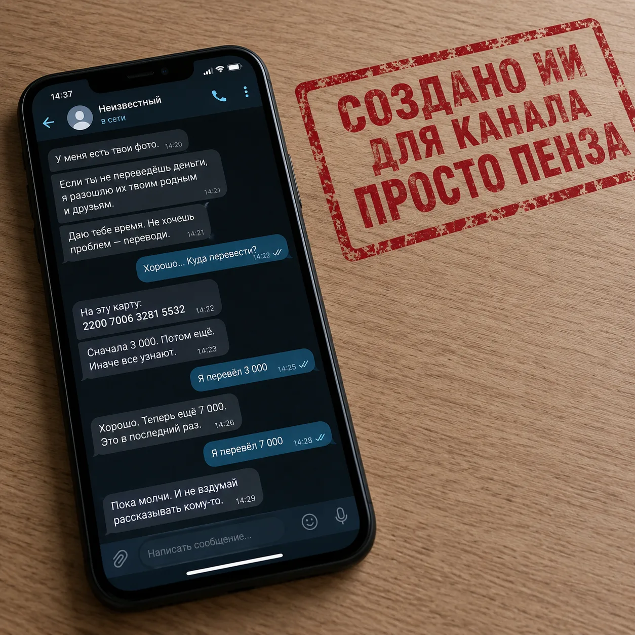 Подростка из Заречного шантажировали интимными фото — возбуждено уголовное дело.