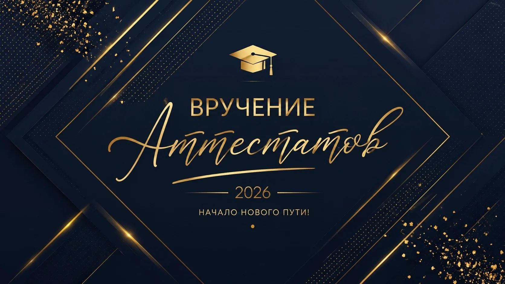 Дорогие выпускники!

С окончанием школы! Пусть будущее будет ярким, а мечты — самыми смелыми. 
Смело