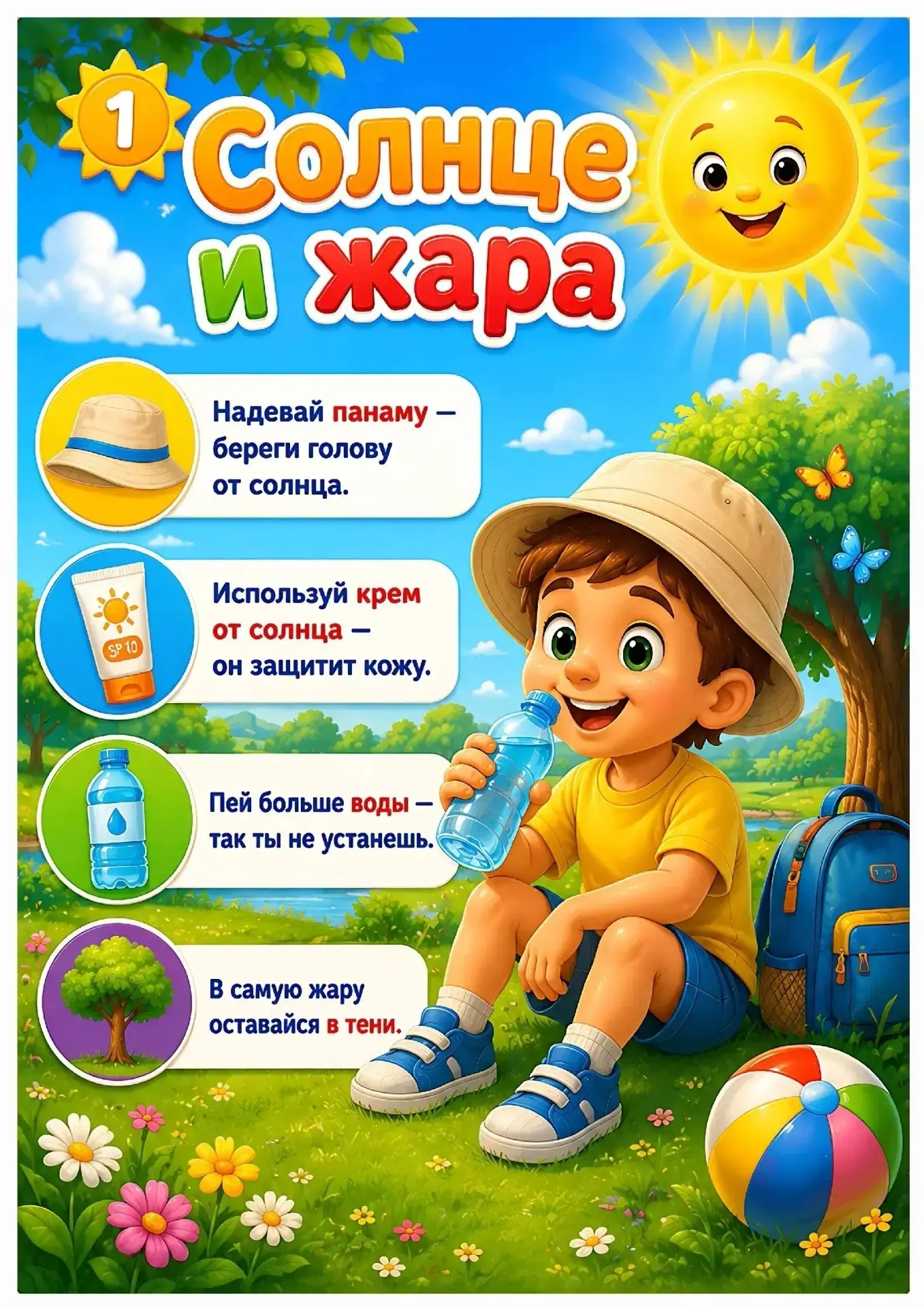 Лето - это радость, игры и приключения! Но, чтобы оно было безопасным необходимо соблюдать некоторые