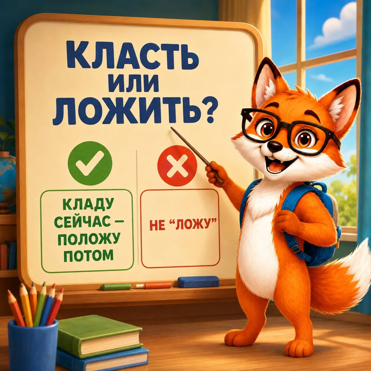 КЛАСТЬ ИЛИ ЛОЖИТЬ?