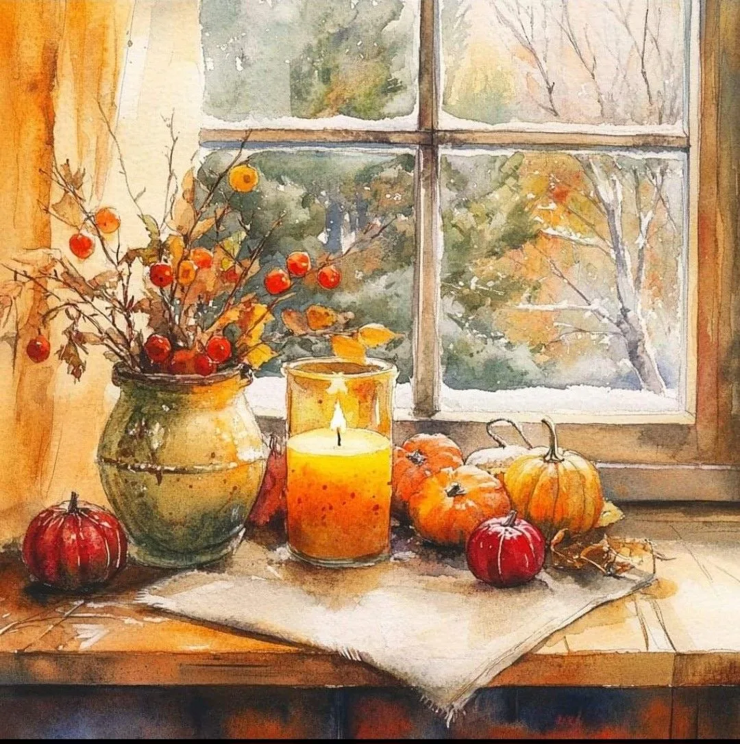 🎃 Взглянула Осень пред собою в зеркала,