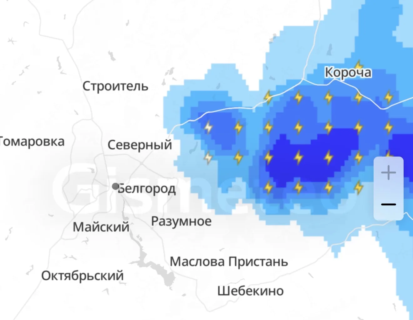 В Белгороде пасмурная погода.
Предварительно, дождь не ожидается.