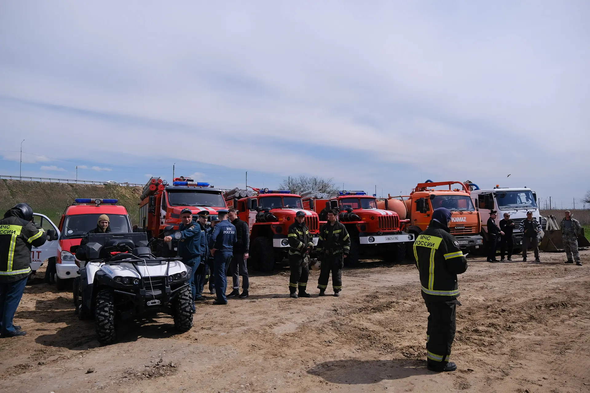 В Приволжском районе прошли командно-штабные учения по подготовке к пожароопасному сезону   На место