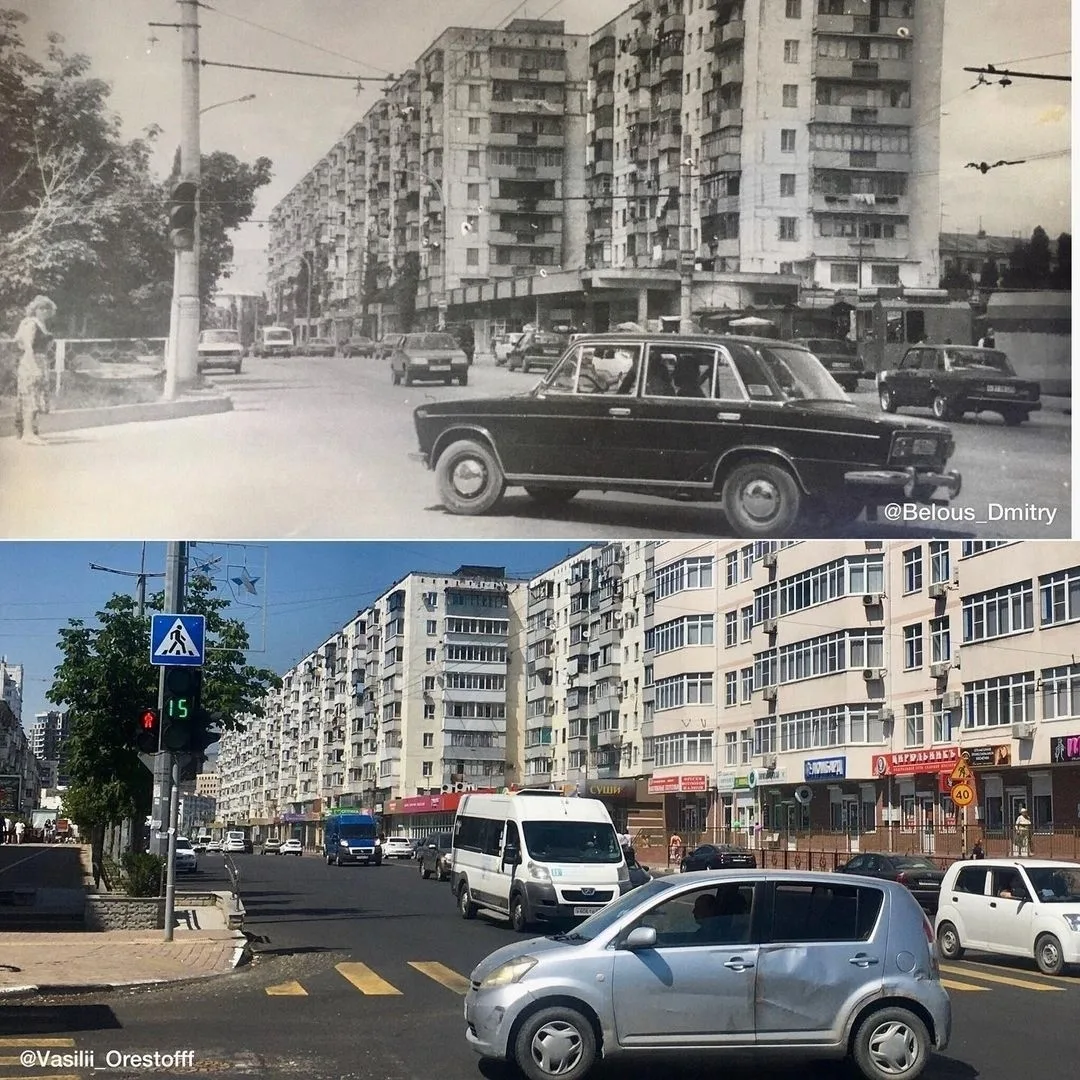 Немного 1990-х. Пересечение проспекта Ленина (бывш. ул.Гагарина) и ул.Снайпера Рубахо.

👉 Подписать