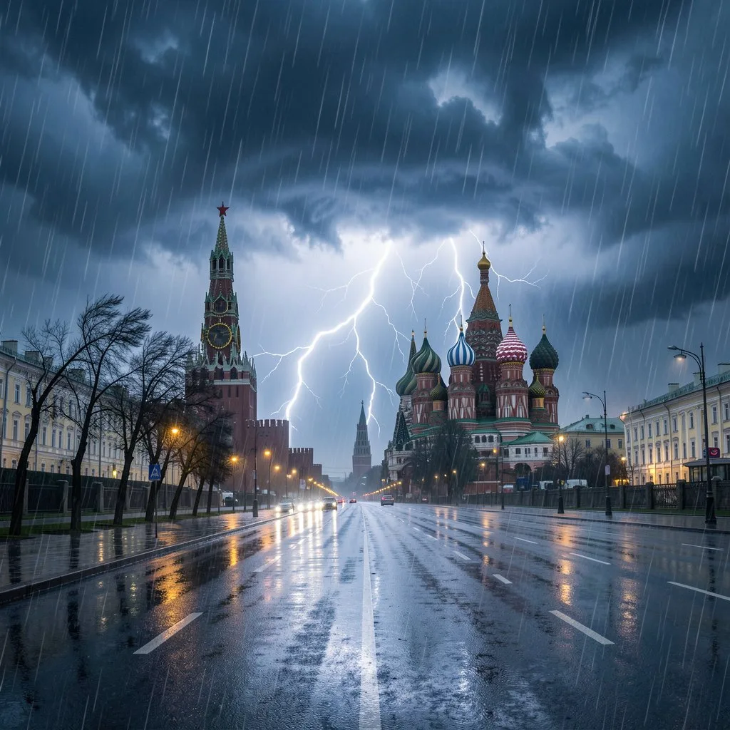⛈ Сегодня Москву и Подмосковье накроют сильные дожди с грозами и порывами ветра.