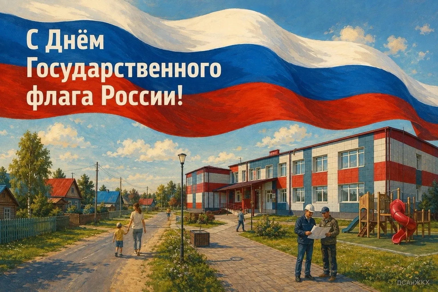 Дорогие жители Ханты-Мансийского района, поздравляем вас с Днём Государственного флага ...