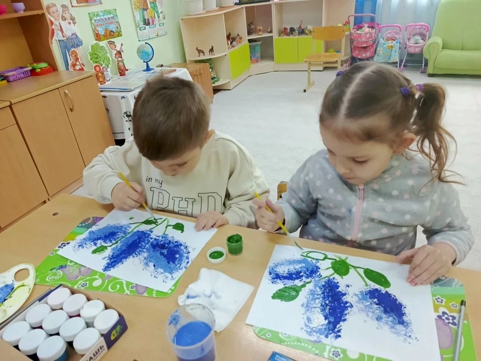 🎨 «Сирень Победы» в необычной технике!