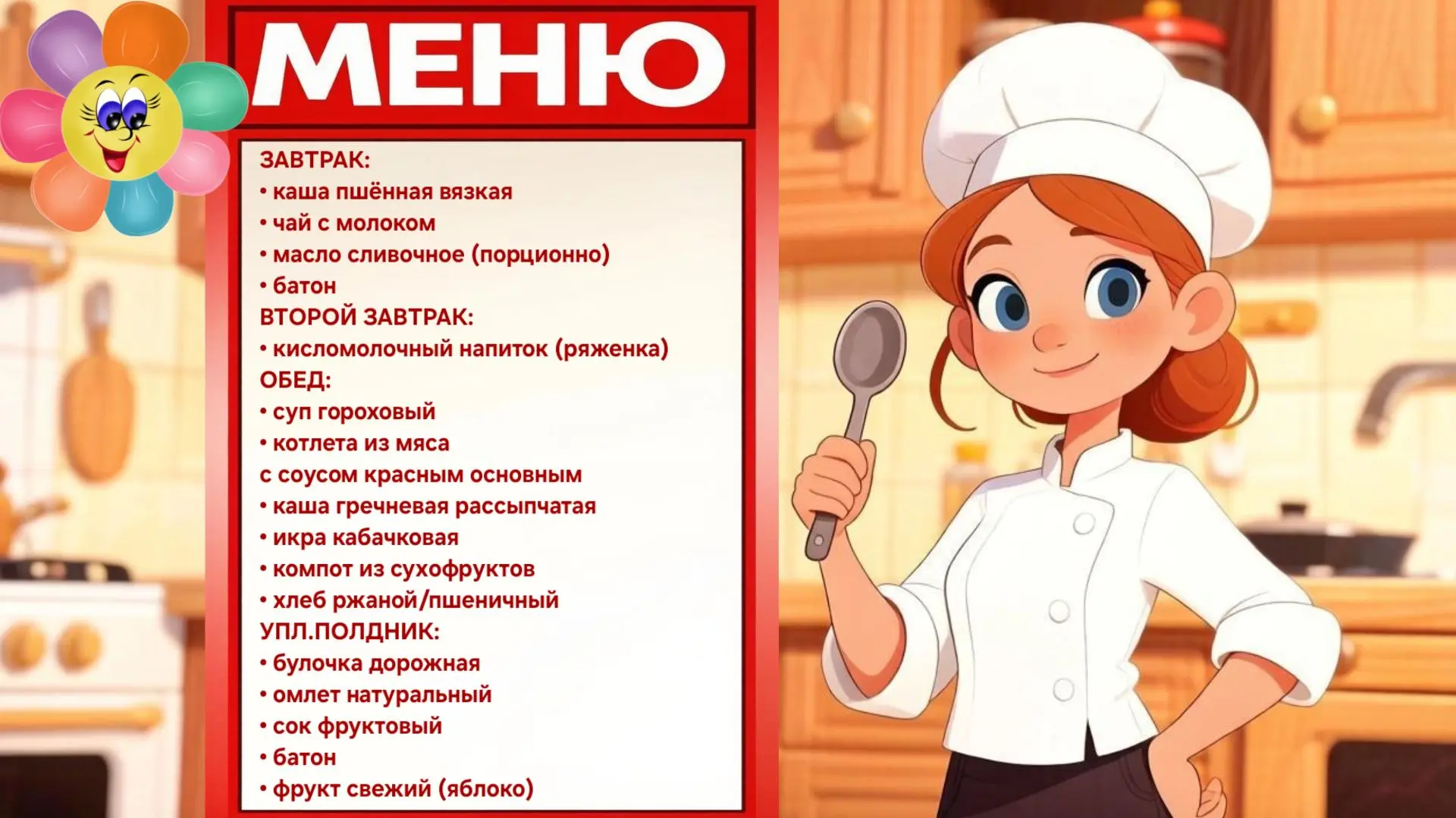 Правильное питание — залог хорошего дня!