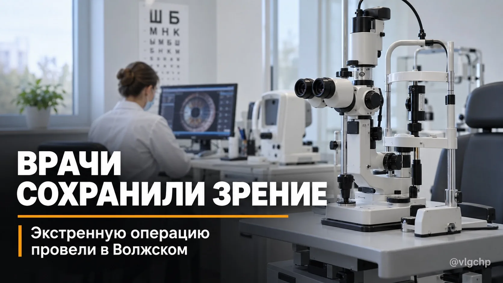 В Волжском офтальмологи городской больницы №2 сохранили зрение пациенту с тяжёлой травм...