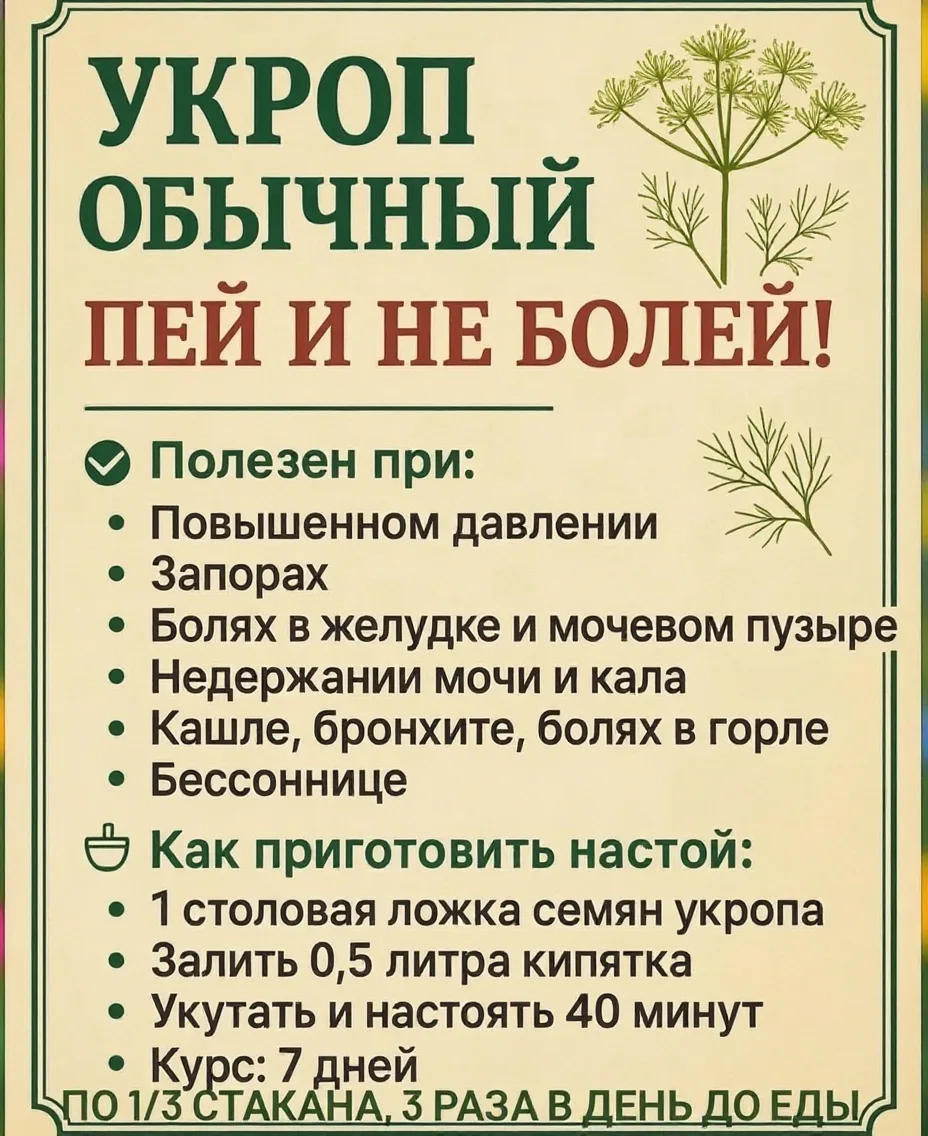 🌱Полезные свойства укропа!

Ставьте ❤, если понравился пост

❤️‍🩹Секреты долголетия
🎀Макияж • Мод