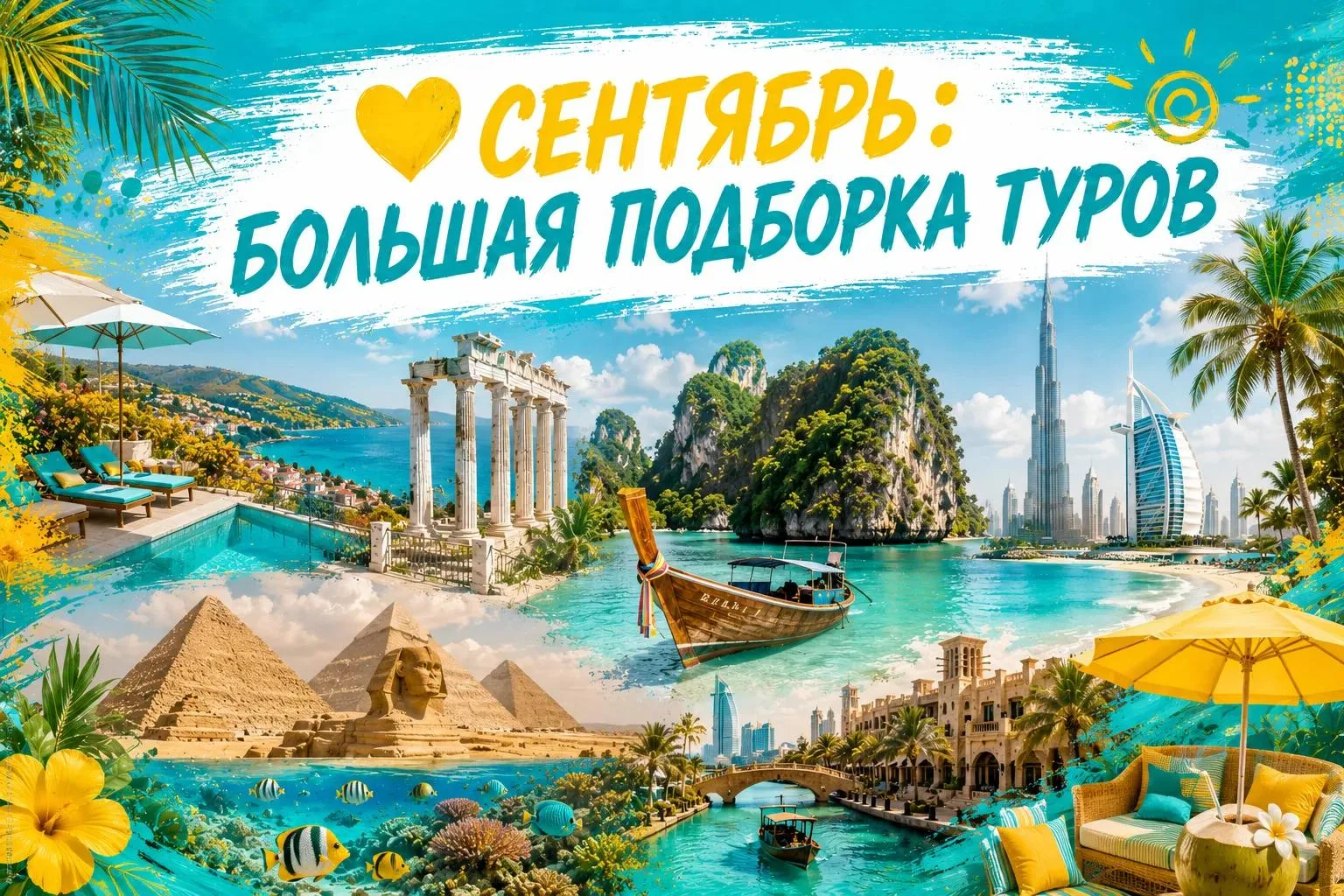 ❤️ СЕНТЯБРЬ: БОЛЬШАЯ ПОДБОРКА ТУРОВ