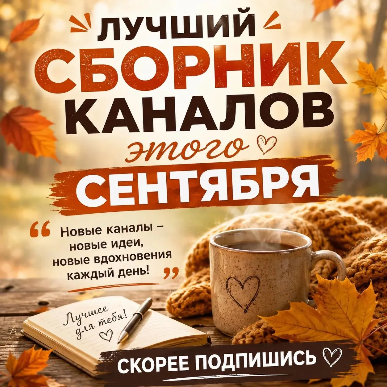 Мои хорошие, начинаем сентябрь с пользы! 🍂