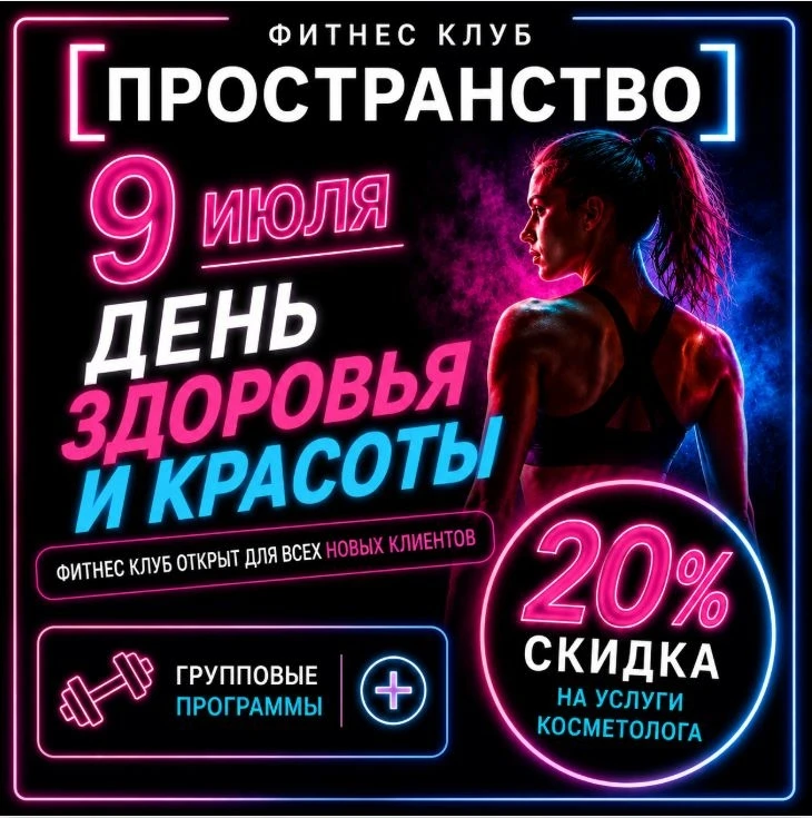 ✨ День здоровья и красоты в фитнес-клубе «ПРОСТРАНСТВО» ✨