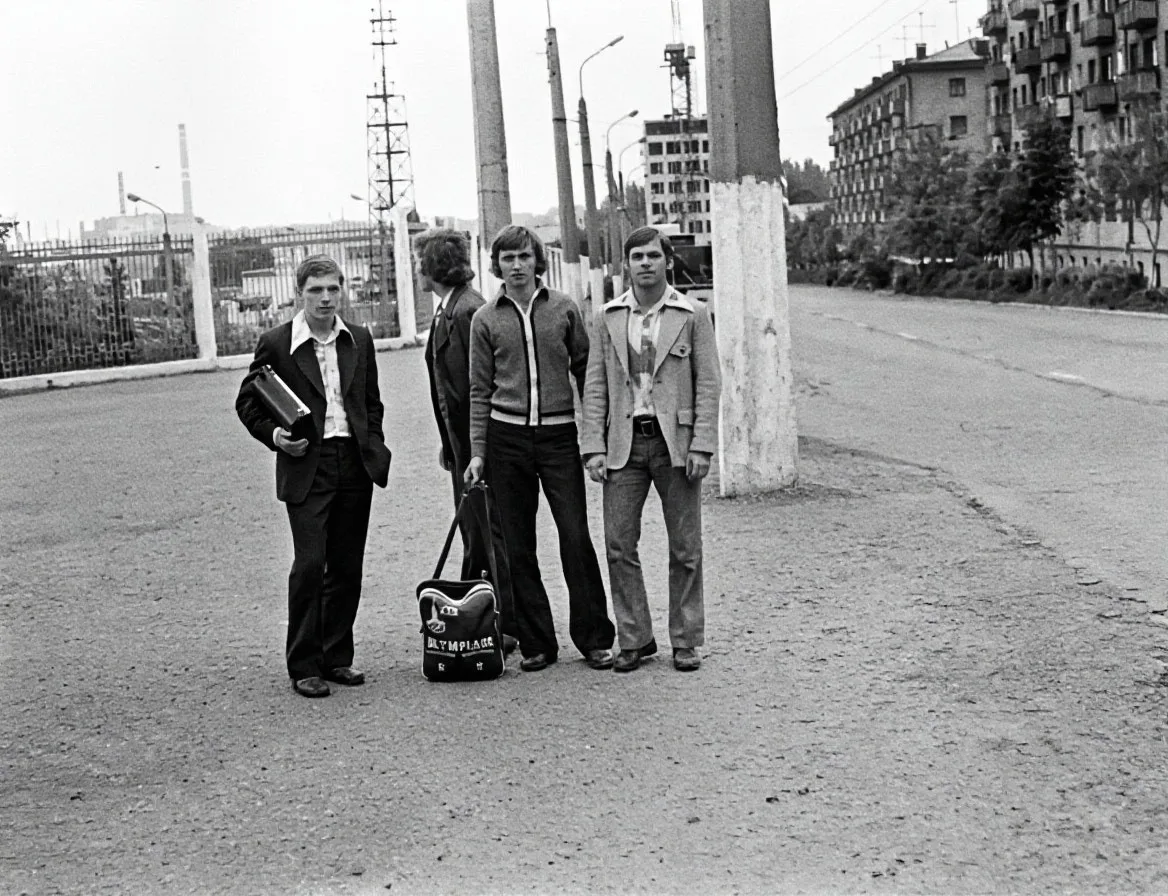 1978 г. Здание Биосинтеза ещё только строится. Слева стадион Нефтяник⌛️