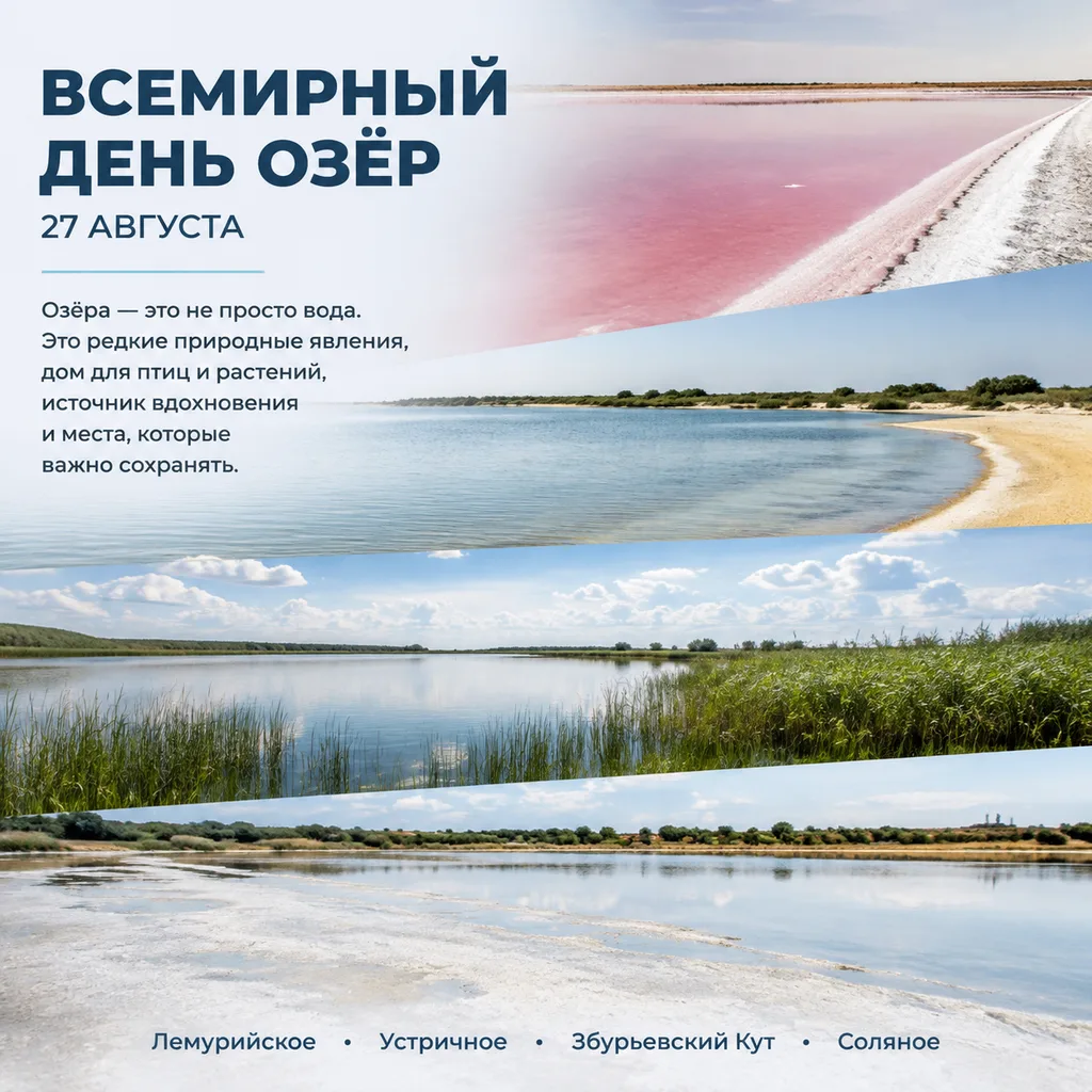 💧Озёра — это больше, чем просто водоёмы.