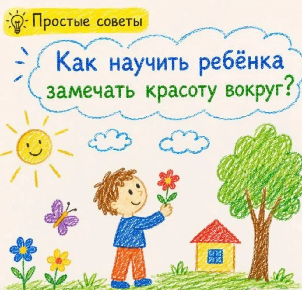 🌿 Как научить ребёнка замечать красоту вокруг?
В современном мире мы часто спешим и не замечаем тог
