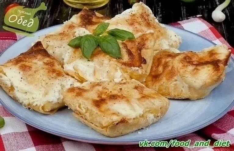 Рыба, запечённая в лаваше с творожным сыром