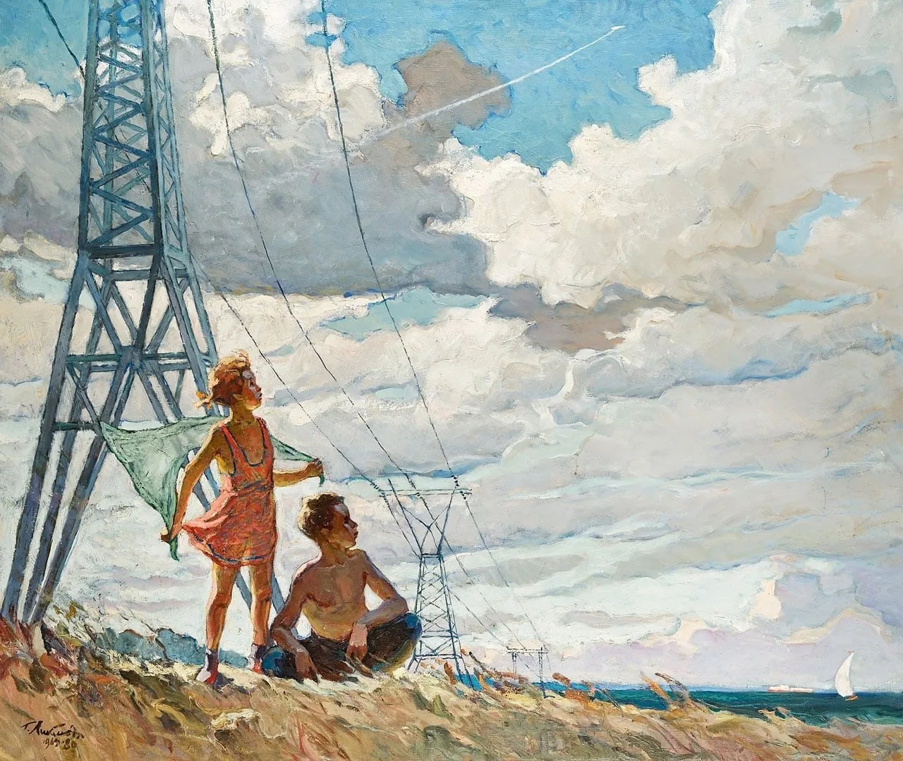 «Энергия», 1964 год. Художник —Григорий Ликман 🌤☁️☁️