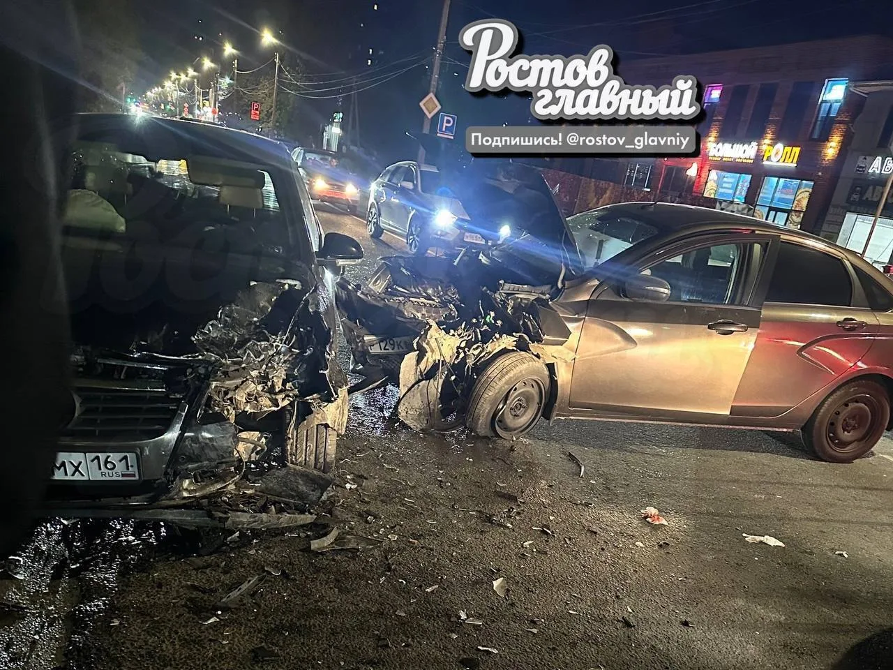 🚗 Жесткое столкновение в Советском районе Ростова