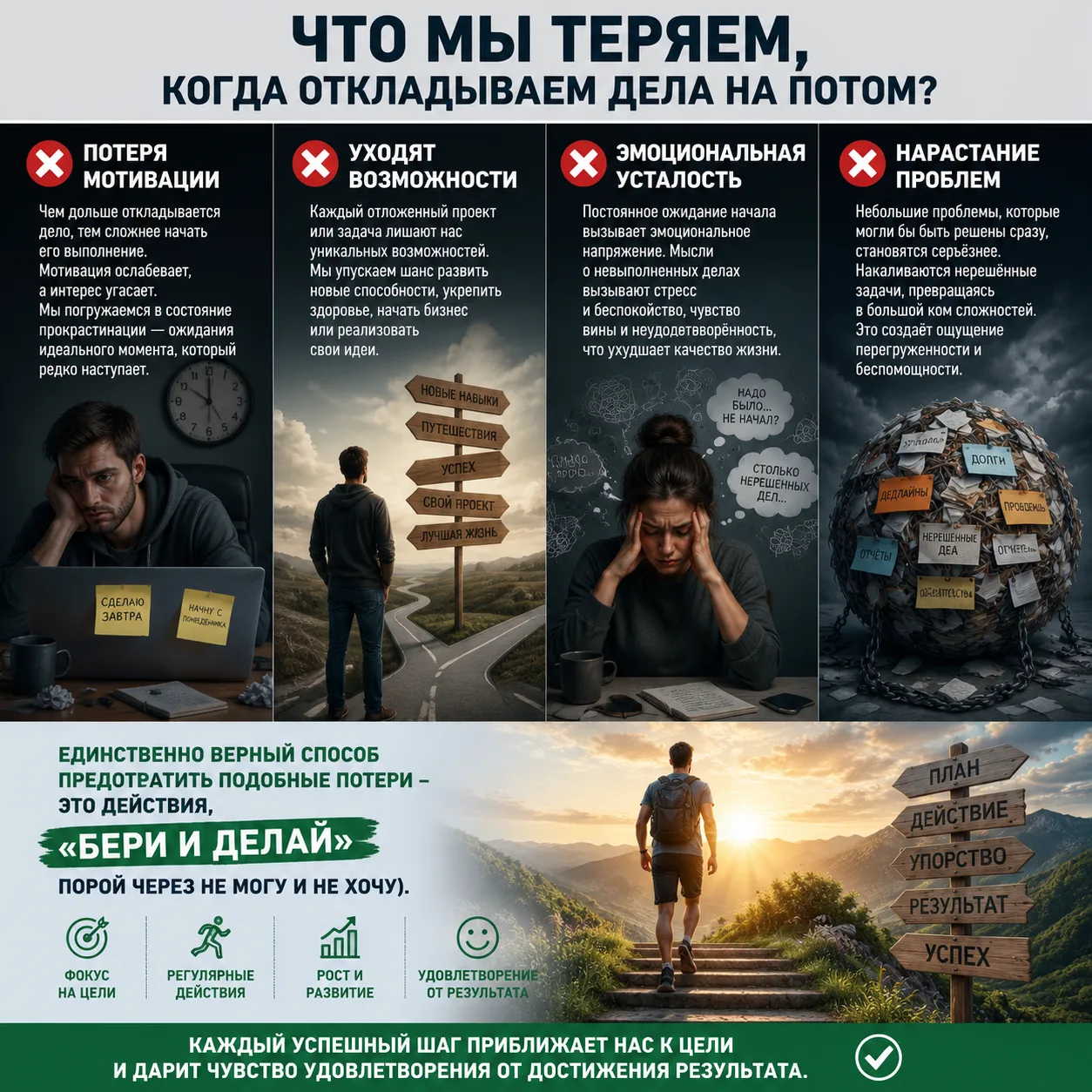 Что мы теряем, когда откладываем дела на потом?
