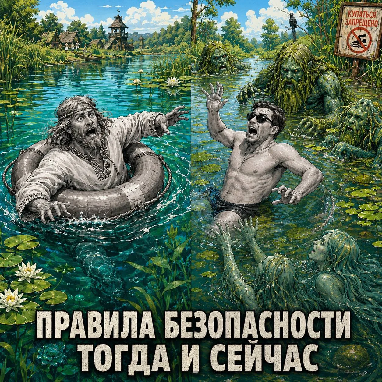 А вы знали, что славяне боялись купаться до 7 июля? Они верили,что до  Ивана Купалы в в...