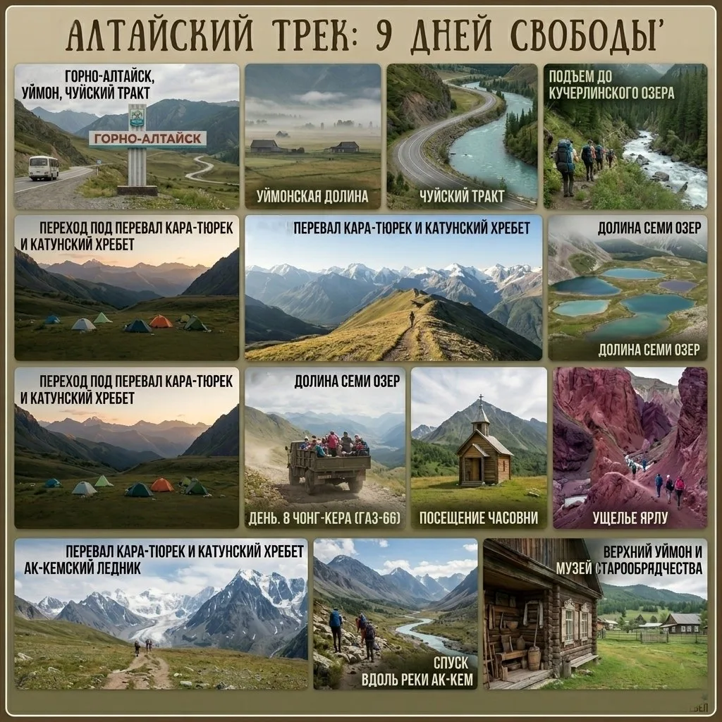🏔️ Перезагрузка на Алтае: Дикая природа и места силы