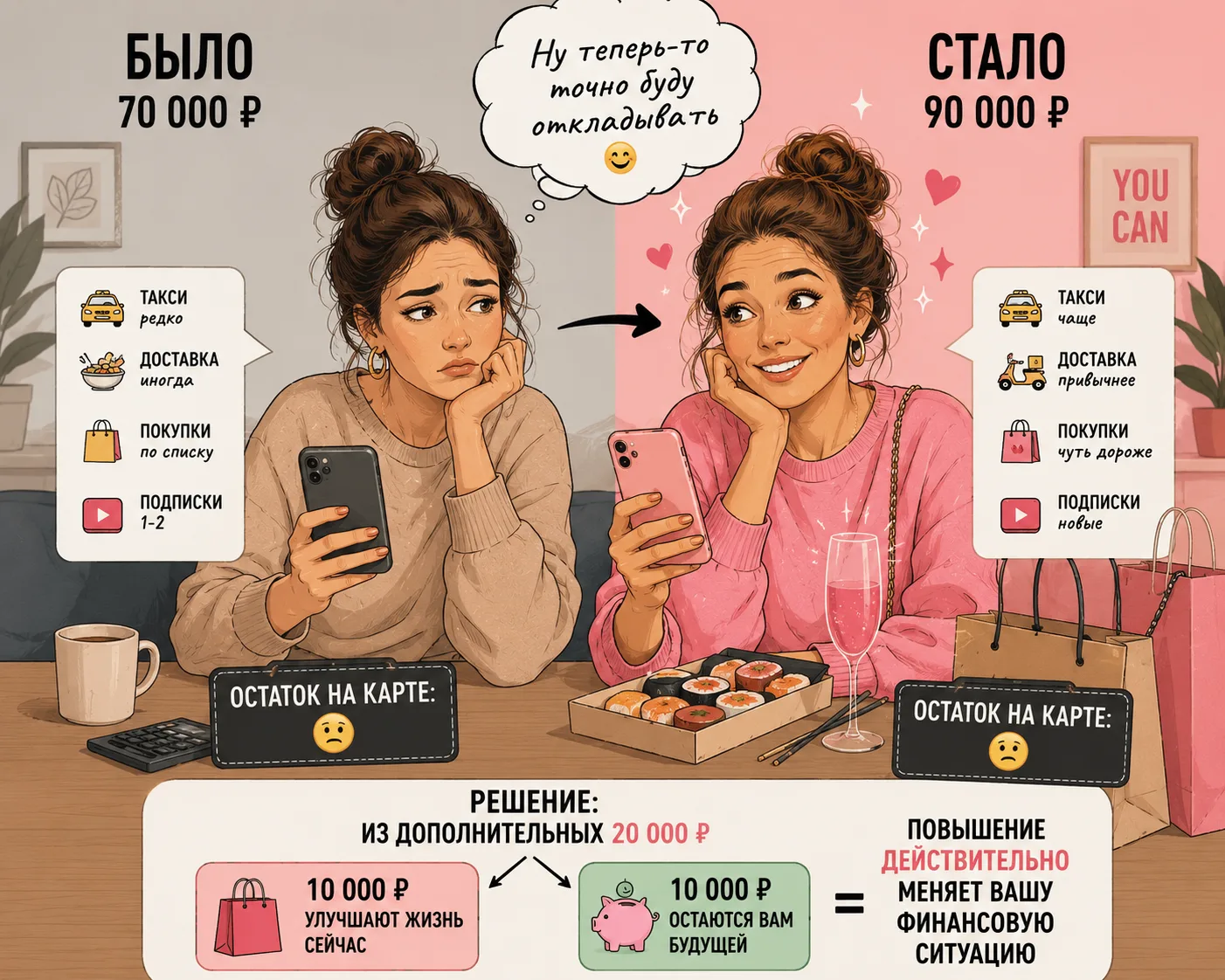 ВАМ ПОДНЯЛИ ЗАРПЛАТУ. ПОЧЕМУ ЧЕРЕЗ ТРИ МЕСЯЦА ДЕНЕГ СНОВА НЕТ?
