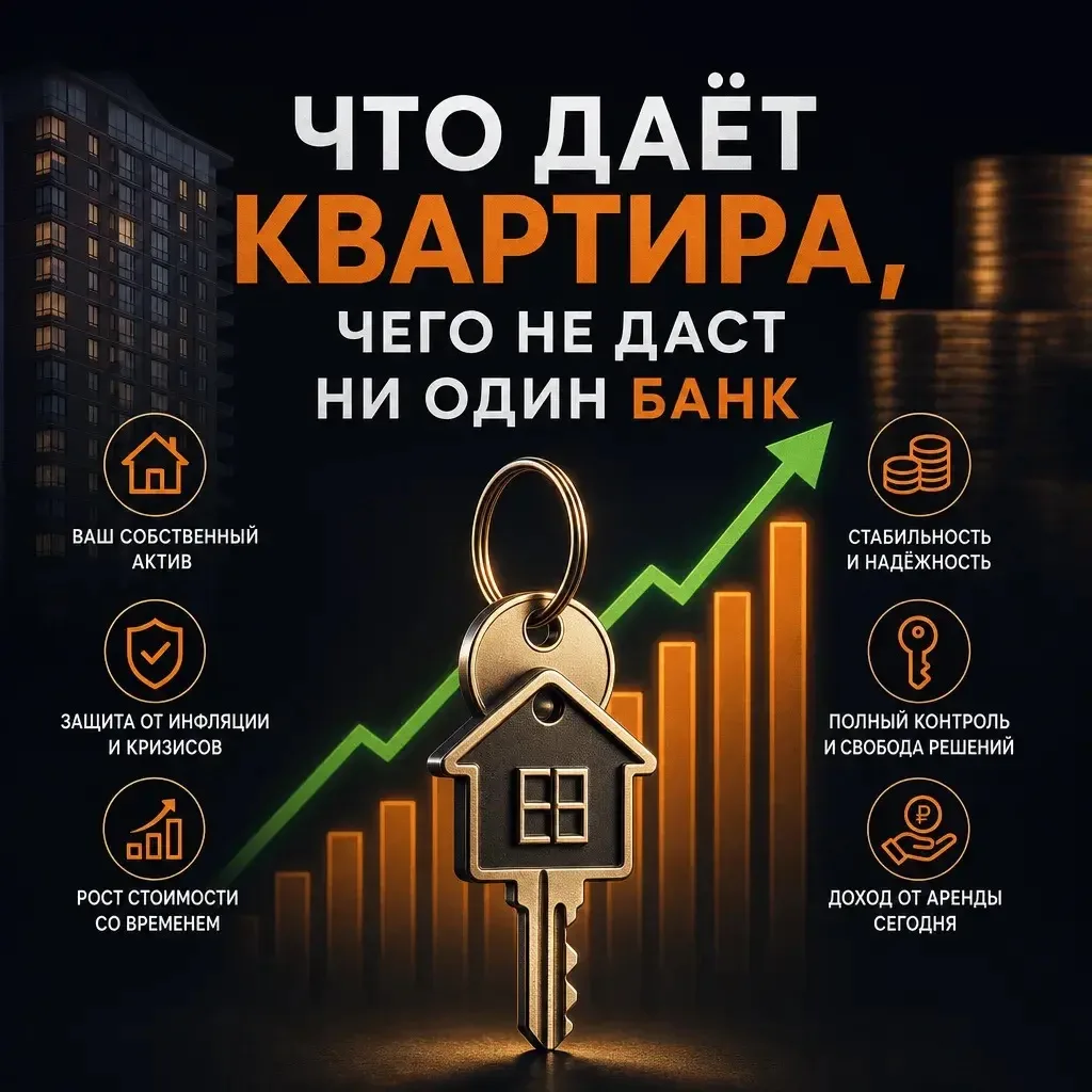 Что даёт квартира такого, чего не даст ни один банк