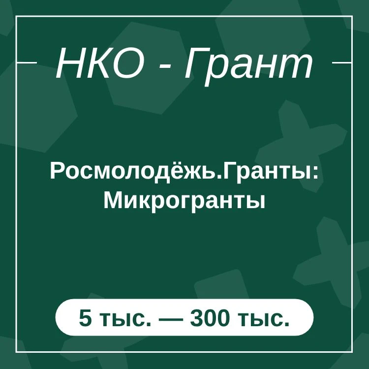 Росмолодёжь.Гранты: Микрогранты